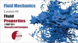 Fluid Mechanics Lec 42  Fluid properties  Dynamics Viscosity and Examples [upl. by Mei]