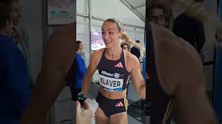 Lieke Klaver • Interview post race • Diamond league Brussels 🇧🇪💎 [upl. by Gerfen]