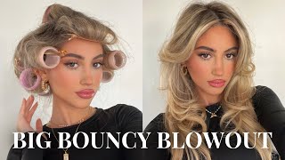 ATHOME BLOWOUT W ROLLERS 💌 BIG amp BOUNCY updated [upl. by Rowley]