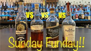 Paddle Wheel vs Remedy vs Old Forester 1870 vs Traveller Sunday Funday [upl. by Gagne]