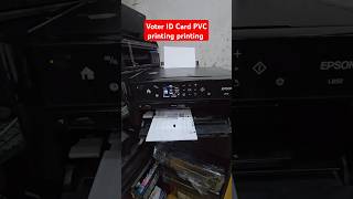 Voter ID Card PVC printing Best printer Epson L850 L8050 pvc card printing aadhaarcardprintig [upl. by Ttevi]