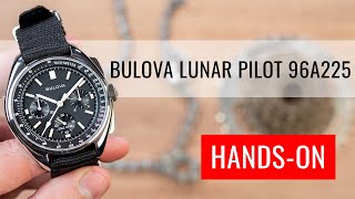 HANDSON Bulova Lunar Pilot Quartz Chronograph 96A225 [upl. by Crain992]