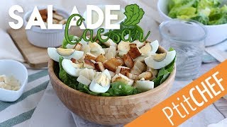 Recette de salade césar maison  Ptitchef [upl. by Geri]