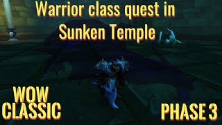 WoW ClassicWarrior class quest in Sunken Temple [upl. by Ajoop]