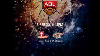 Singapore Slingers vs HiTech Bangkok City  ASEAN Basketball League 20152016 [upl. by Zug]