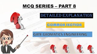 MCQ SERIES PART 8 GATE GEOMATICS ENGINEERING  geomatics gate mcq [upl. by Cousin]