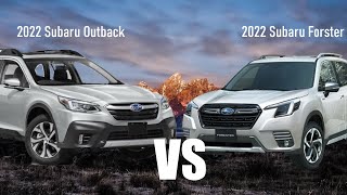 2022 Subaru Forester VS 2022 Subaru Outback  Price performance Fuel Economy  Full review [upl. by Ailisec]