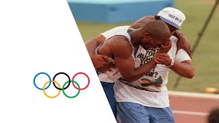 Derek Redmonds Emotional Olympic Story  Injury MidRace  Barcelona 1992 Olympics [upl. by Damien624]