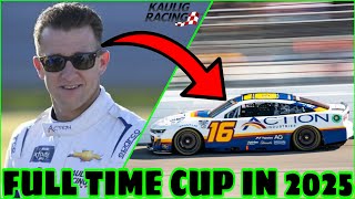 BREAKING NEWS AJ Allmendinger will drive full time in the NASCAR Cup Series for Kaulig in 2025 [upl. by Laddy236]