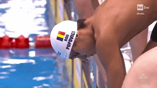 David Popovici  200m Freestyle Heats  Fukuoka 2023  ITA Commentary [upl. by Dinse]