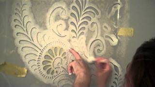 How To Stencil A Wall [upl. by Eceinwahs]