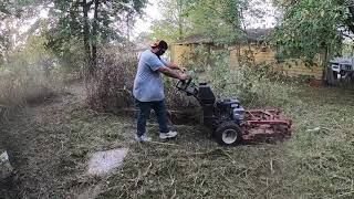 mowing extremely tall grass  relaxing lawn mowing  Start to finish tall grass lawn mowing [upl. by Seena]