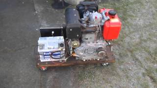 Dieselmotor Yanmar L90 Kaltstart 3 C° [upl. by Jagir354]