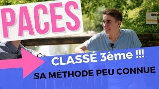 PACES  réussir en arrivant 3e au concours Voici sa méthode [upl. by Odnalro]