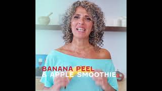 Banana Peel amp Apple Smoothie  Zero Food waste [upl. by Nnylesor]