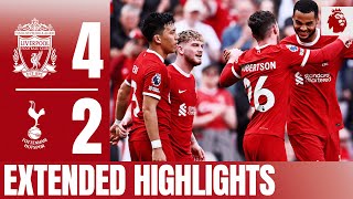 Six goals in penultimate home game  Liverpool 42 Tottenham  Extended Highlights [upl. by Canice]