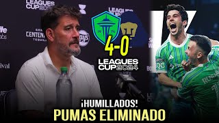 Pumas ELIMINADO y HUMILLADO en la Leagues Cup  Seattle Sounders 40 Pumas [upl. by Deborah]