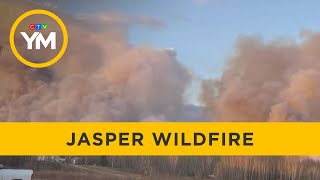 Thousands evacuate Jasper due to growing wildfire  Your Morning [upl. by Feriga835]