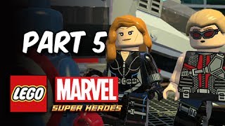 LEGO Marvel Super Heroes Gameplay Walkthrough  Part 5 Hawkeye amp Black Widow Lets Play Commentary [upl. by Cosma]