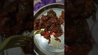 Chala days tarvatha chicken🐔manch uria😋viralvideo trendinfood chickenmanchurianloversyummy [upl. by Rhee953]