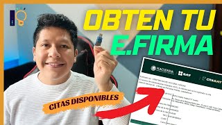 OBTEN TU FIRMA ELECTRONICA ✅  Genera tu Cita en el SAT para tu EFIRMA  Ingenio Contable [upl. by Lenzi580]