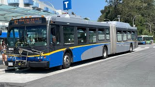 Burnaby Translink 2009 NFI DE60LFR B8145 On Route R2 Phibbs Exchange [upl. by Kenley]