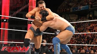 Damien Mizdow vs The Miz Raw April 20 2015 [upl. by Leehar643]