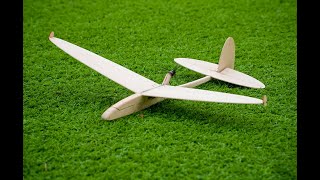 F06 06M Balsa Glider Sparrow [upl. by Lainad]