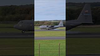 C130H landing at Prestwick from St Johns [upl. by Nivrek945]