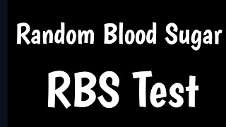 Random Blood Sugar Test  RBS Test  Random Glucose Testing [upl. by Anawk]