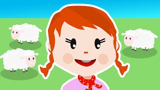 LITTLE BO PEEP Nursery Rhyme with Lyrics  Childrens Song [upl. by Yraeg]