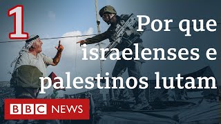 Como começou o conflito entre israelenses e palestinos [upl. by Eahsel]