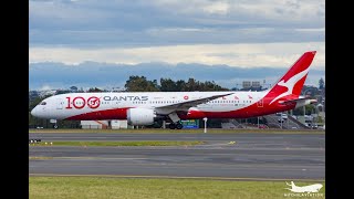 Qantas 787  VHZNJ  QF7 SYD  DFW [upl. by Limay]