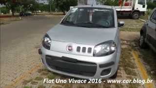 Fiat Uno Vivace 2016 detalhes consumo preço  wwwcarblogbr [upl. by Ennaesor88]