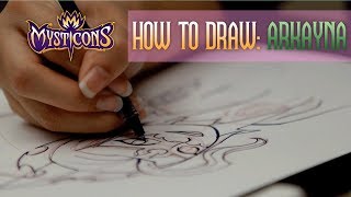 MYSTICONS  How to Draw ARKAYNA  Arkayna Week 🔥🔥  Saturdays  800AM on Nicktoons [upl. by Datha]