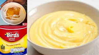 QUICK AND EASY CUSTARD RECIPE 2 WAYSBIRDS CUSTARD RECIPE [upl. by Macur]