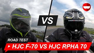 HJC F70 vs HJC RPHA 70 Road Test  ChampionHelmetscom [upl. by Hogg]