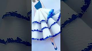 Dress Design shorts artsatisfying youtubeshorts [upl. by Blanc]