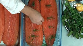 Gravlax de saumon avec chefsenligne [upl. by Culver]