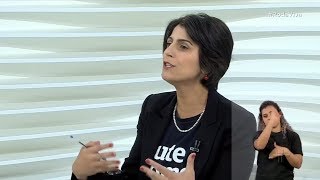 MANUELA DÁVILA SE CONTRADIZ NO RODA VIVA [upl. by Orvie]