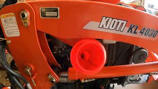 Kioti CK3510 HST tractor engine oil change [upl. by Wan]