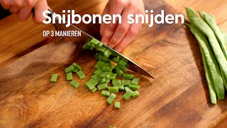 Snijbonen snijden  How to  Allerhande [upl. by Lewendal]