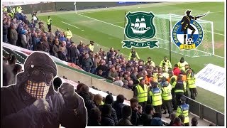 Plymouth Argyle vs Bristol Rovers Crowd Trouble Compilation [upl. by Assillim889]