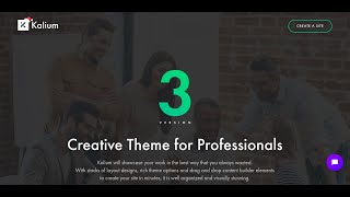 Kalium  Creative Theme for Professionals  Business Website WordPress Theme [upl. by Narba]