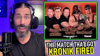 Stevie Richards on Kronik Getting FIRED After Wrestling Undertaker amp Kane WWF UNFORGIVEN 2001 [upl. by Amlev]