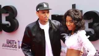 Chris Brown on the Red Carpet of the BET Awards 2013 amp Where is Karreuche [upl. by Rhynd]