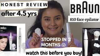 Honest review amp Bad Experience of Braun 810 Mini face epilator amp facial brush after 45 years use [upl. by Htebazila]