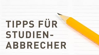 5 Tipps für Studienabbrecher 💡 Nicht verzagen Peter fragen [upl. by Finer838]