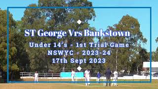 St George vs Bankstown  U14s Trial Game [upl. by Assena]