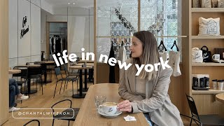 nyc vlog  trying new cafes and shopping in soho  alo haul [upl. by Ahsimal]